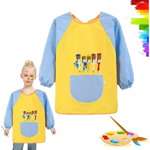 HÉLOISE Children's Painting Smock Art Smock Painting Aprons Painting Smock Bib Painting Smock Children's School Apron for Painting Kitchen Crafts Clay,