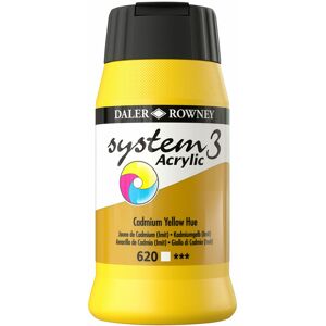 Daler-rowney - Daler Rowney System 3 Acrylic Paint Cadmium Yellow Hue (500ml)