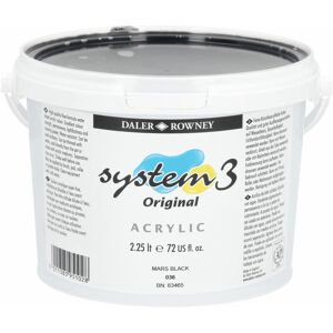 Daler-rowney - Daler Rowney System 3 Acrylic Paint Mars Black 2.25L