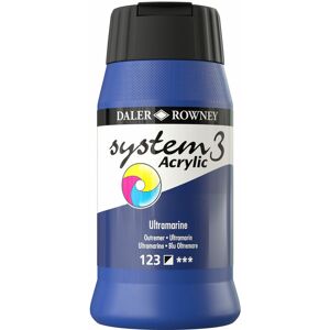 DALER-ROWNEY Daler Rowney System 3 Acrylic Paint Ultramarine (500ml)
