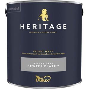 Dulux Heritage Velvet Matt - 2.5L - Pewter Plate - Pewter Plate