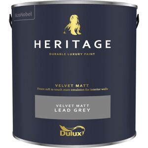 Dulux Heritage - Velvet Matt - 2.5L - Lead Grey - Lead Grey