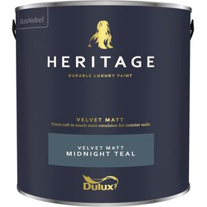 Dulux Heritage - Velvet Matt - 2.5L - Midnight Teal - Midnight Teal