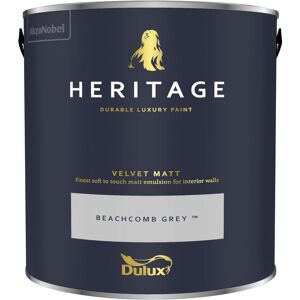 Dulux Heritage - Velvet Matt - 2.5L - Beachcomb Grey - Beachcomb Grey