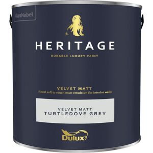 Dulux Heritage Velvet Matt - 2.5L - Turtledove Grey - Turtledove Grey
