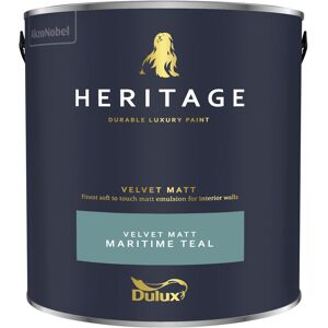 Dulux Heritage - Velvet Matt - 2.5L - Maritime Teal - Maritime Teal