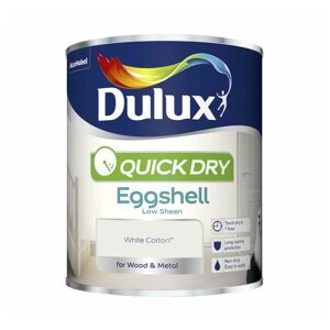 Dulux Retail - Dulux Quick Dry Eggshell - White Cotton - 750ml - White Cotton
