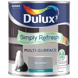 Dulux Retail - Dulux Simply Refresh Multi-Surface Eggshell Paint - Natural Slate - 750ml - Natural Slate