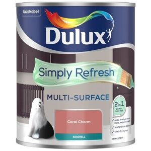 Dulux Retail - Dulux Simply Refresh Multi-Surface Eggshell Paint - Coral Charm - 750ml - Coral Charm