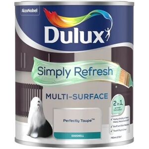 Dulux Retail - Dulux Simply Refresh Multi-Surface Eggshell Paint - Perfectly Taupe - 750ml - Perfectly Taupe