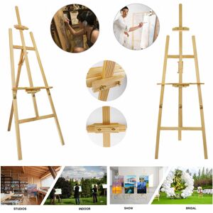 DAYPLUS Floor Stand Studio Wooden Easel Display Art Craft Artist Wedding Painting 175cm