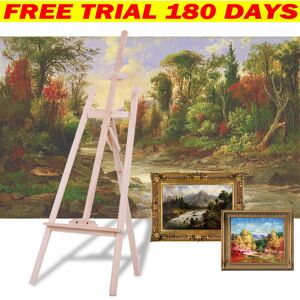 BRIEFNESS Folding Wood Art Painting Easel Artist Easels Drawing Board Tripod Display Stand 175cm