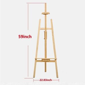 DAY PLUS New Easel Stand, Wooden Stand, Artist Easel, Drawing Easel Portable Easel for Painting Adults Kinds, Wedding, Display, Exhibition - Adjustable Canvas