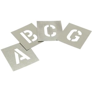 Stencils - L6 Set of Zinc Letters 6in STNL6