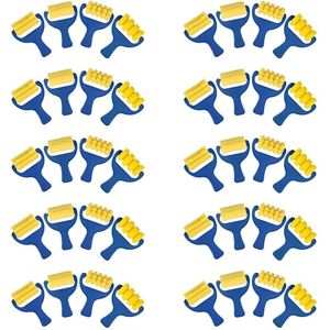 Tlily - Set of 40 Pcs Sponge Paint Roller Brush diy Kids Paint Brushes Child Art Craft Tool
