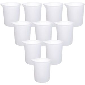 IKODM 10Pcs 100ml Silicone Measuring Cup Non-Stick Mixing Cup, Silicone Cup for Resin Epoxy Resin diy Adhesive Tool Cup for Handmade Epoxy Resin Casting IKODM 10Pcs 100ml Silicone Measuring Cup Non-Stick Mixing Cup, Silicone Cup for Resin Epoxy Resin diy Adhesive Tool Cup for Handmade Epoxy Resin Casting