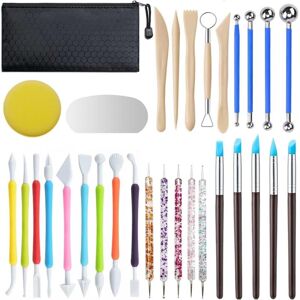 YS-YALOTRS 31-piece clay tools set, pottery tool kit, air-dry clay tools, polymer clay sanding tools, ceramic supplies for children and adults, sculpting YS-YALOTRS 31-piece clay tools set, pottery tool kit, air-dry clay tools, polymer clay sanding tools, ceramic supplies for children and adults, sculpting