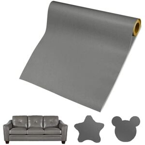 TEHTUY (Grey) Self-Adhesive Leather Sofa Repair Patch, 50 x 137cm, Leather Adhesive Roll, Leather Repair Patch for Sofas and Car Seats TEHTUY (Grey) Self-Adhesive Leather Sofa Repair Patch, 50 x 137cm, Leather Adhesive Roll, Leather Repair Patch for Sofas and Car Seats