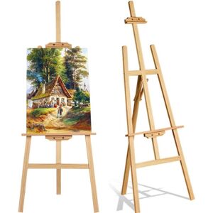 Dayplus - Painting Holder, Pine Wood 150cm/59 Inch Tall Adjustable Durable Art Artist Easel Sketch Drawing Stand Display Canvas Easel for Painting Dayplus - Painting Holder, Pine Wood 150cm/59 Inch Tall Adjustable Durable Art Artist Easel Sketch Drawing Stand Display Canvas Easel for Painting