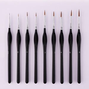 SNQ Piece Fine Detail Paint Brush Set, Miniature Painting Brush Set, Watercolor, Oil, Face, Nail, Model Making, Line Drawing SNQ Piece Fine Detail Paint Brush Set, Miniature Painting Brush Set, Watercolor, Oil, Face, Nail, Model Making, Line Drawing