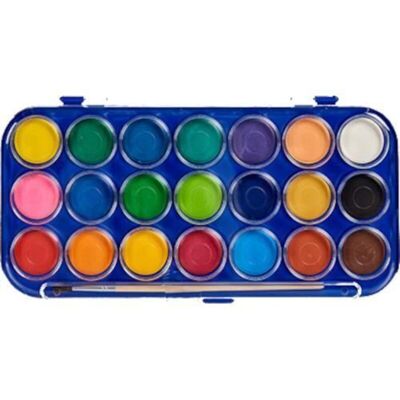 Junior watercolor set Pincello 21 colors 2 pieces Junior watercolor set Pincello 21 colors 2 pieces