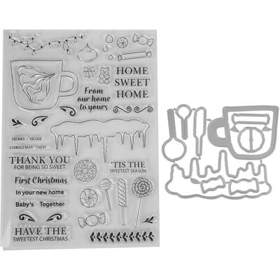 STUNACY Transparent Stamp Diy Card Making Embossed Transparent Stamp Knife Mold Set Scrapbook Decoration STUNACY Transparent Stamp Diy Card Making Embossed Transparent Stamp Knife Mold Set Scrapbook Decoration