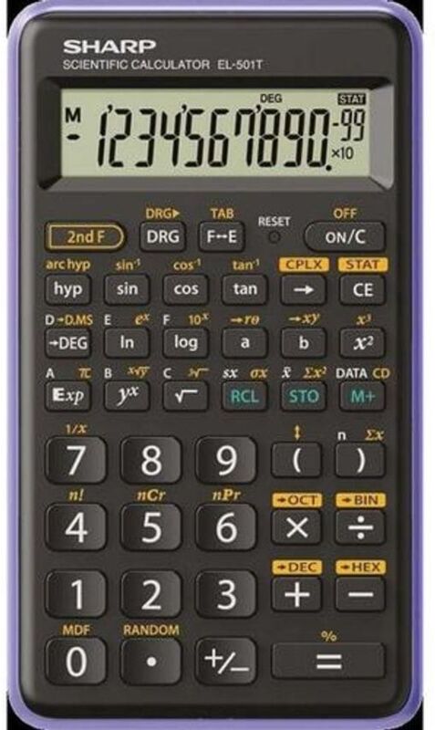 EL501 Scientific Calculator Black/Purple - Black/Purple - Sharp