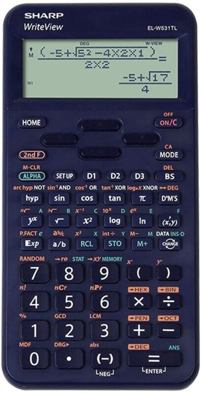 Sharp ELW531T 16 Digit Scientific Calculator Blue SH-ELW531TLBBL - Blue