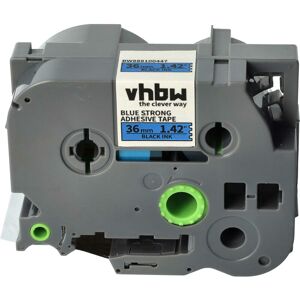 Vhbw - Label Tape compatible with Brother pt 550, 9200, 550A, 3600, 530 Label Printer 8m x 36 mm, Black on Blue, Extra Strong, Laminated Vhbw - Label Tape compatible with Brother pt 550, 9200, 550A, 3600, 530 Label Printer 8m x 36 mm, Black on Blue, Extra Strong, Laminated