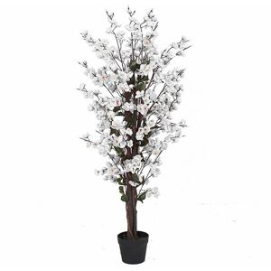 Leaf 120cm Artificial White Blossom Tree