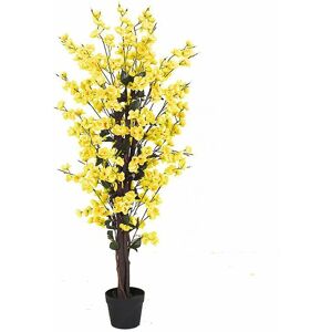 Leaf 120cm Artificial Yellow Blossom Tree