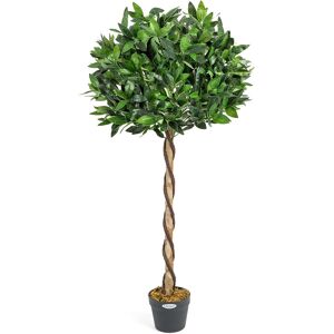 CHRISTOW Artificial Bay Tree - 120cm - Multi Coloured