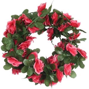 Vidaxl - Artificial Flower Garlands 6 pcs Spring Rose Red 250 cm Pink