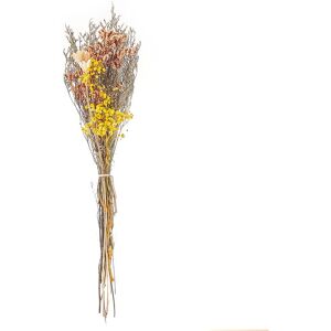 Beliani - Dried Flower Bouquet Preserved Flowers Bunch 65 cm Orange and Yellow Cartaya - Natural