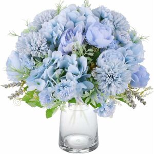 Hoopzi - 2 Pack Fake Peony Silk Hydrangea Bouquet, Decorative Artificial Chrysanthemum Peonies Flowers, Home Office Garden Wedding Party Decoration, Hoopzi - 2 Pack Fake Peony Silk Hydrangea Bouquet, Decorative Artificial Chrysanthemum Peonies Flowers, Home Office Garden Wedding Party Decoration,