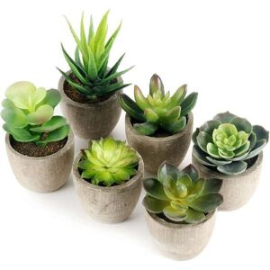TEHTUY Artificial Indoor Plants, 6 pcs, Fake Plants with Grey Pot, Artificial Grass Decoration for Wedding, Outdoor, Office, Table, Garden, New Home Gift, TEHTUY Artificial Indoor Plants, 6 pcs, Fake Plants with Grey Pot, Artificial Grass Decoration for Wedding, Outdoor, Office, Table, Garden, New Home Gift,