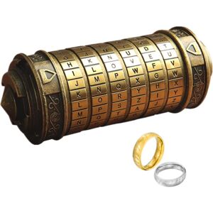 Gotrays - Da Vinci Code Mini Cryptex Lock with Hidden Compartments Birthday Valentine's Day Mysterious Anniversary Gift for Family and Friends Gotrays - Da Vinci Code Mini Cryptex Lock with Hidden Compartments Birthday Valentine's Day Mysterious Anniversary Gift for Family and Friends