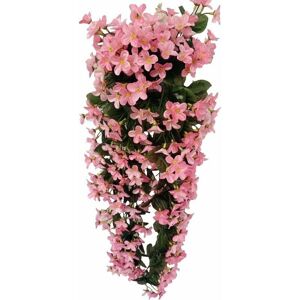 TRIMEC Fleurs artificielles suspendues à 4 pétales, fleurs artificielles suspendues de glycine pour la décoration de la maison de mariage (rose clair) TRIMEC Fleurs artificielles suspendues à 4 pétales, fleurs artificielles suspendues de glycine pour la décoration de la maison de mariage (rose clair)