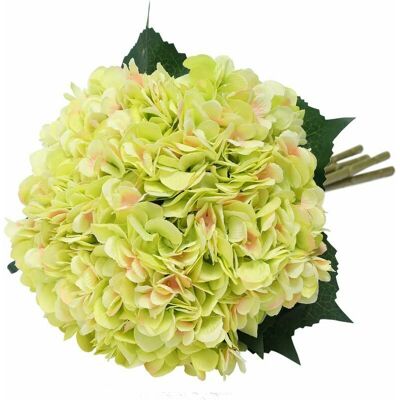 Trimec - Fleur d'hydrangea artificielle de 5 pcs simples longues soie tige 6,3 pouces tête Hortensia Bouquets pour le mariage, la maison, hôtel, Trimec - Fleur d'hydrangea artificielle de 5 pcs simples longues soie tige 6,3 pouces tête Hortensia Bouquets pour le mariage, la maison, hôtel,
