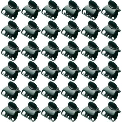TEHTUY Pack of 100 Green Plastic Orchid Clips for Garden Plants and Flowers. It can be easily removed and safely secured to the flower and stem. TEHTUY Pack of 100 Green Plastic Orchid Clips for Garden Plants and Flowers. It can be easily removed and safely secured to the flower and stem.