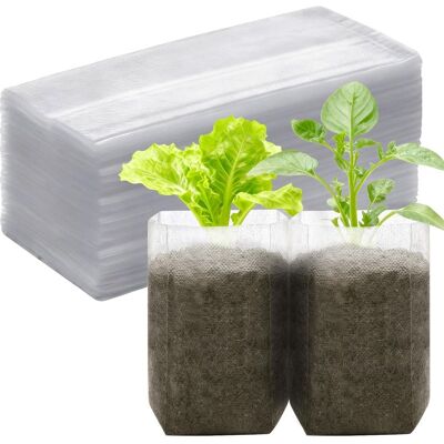 OEM Seedling Bags, 100 Pieces, Biodegradable Non-woven Bags For Seedlings And Growth, Non-woven Planting Bags For Vegetables, Flowers, Tomatoes, Young Trees OEM Seedling Bags, 100 Pieces, Biodegradable Non-woven Bags For Seedlings And Growth, Non-woven Planting Bags For Vegetables, Flowers, Tomatoes, Young Trees