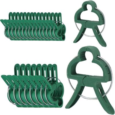 Plant Supports, Climbing Plant Clips, Plant Connecting Tool for Stabilization, 60 Pack Plant Clips (30 Large Clips and 30 Small Clips) Ymyny Plant Supports, Climbing Plant Clips, Plant Connecting Tool for Stabilization, 60 Pack Plant Clips (30 Large Clips and 30 Small Clips) Ymyny