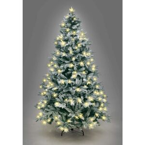 SHATCHI 10FT Prelit Green Lapland Fir Christmas Tree Warm White LEDs - Green