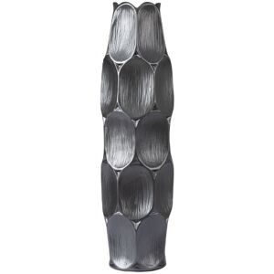 Vanity Living - 14cm Grey Indoor / Outdoor Resin Floor Vase Jar - Pearl Grey