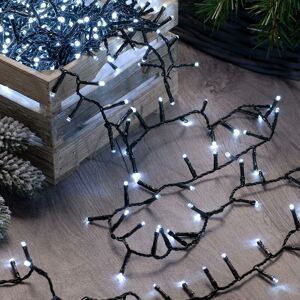 Festive Productions - 15.5m White led Christmas Fairy String Lights Indoor Outdoor Tree Decoration - White