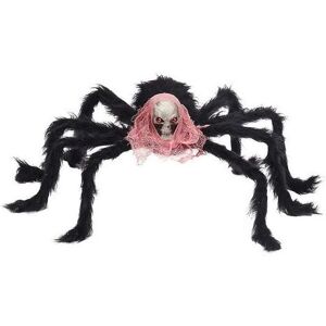 LUNE 1pcs Halloween Giant Spider Haunted House Decoration Props (Red)