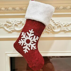 Langray - 2 Pieces Christmas Stockings, 2 Designs Large Size Christmas Stocking Gifts Hanging Stockings Bulk Reindeer Stocking with Plush Faux Fur