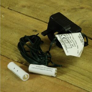 Premier Decorations - 2 x aa Money Saving Battery Replacement Plug In Adapter