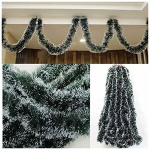 Langray - 200 x 8 cm Garlands Christmas Tree Decoration Green 10Pcs