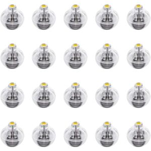 AOUGO 20pcs led Balloons Lights Lanterns Lights Non-Flashing Warm Yellow Light for Halloween Christmas Wedding Party Decoration